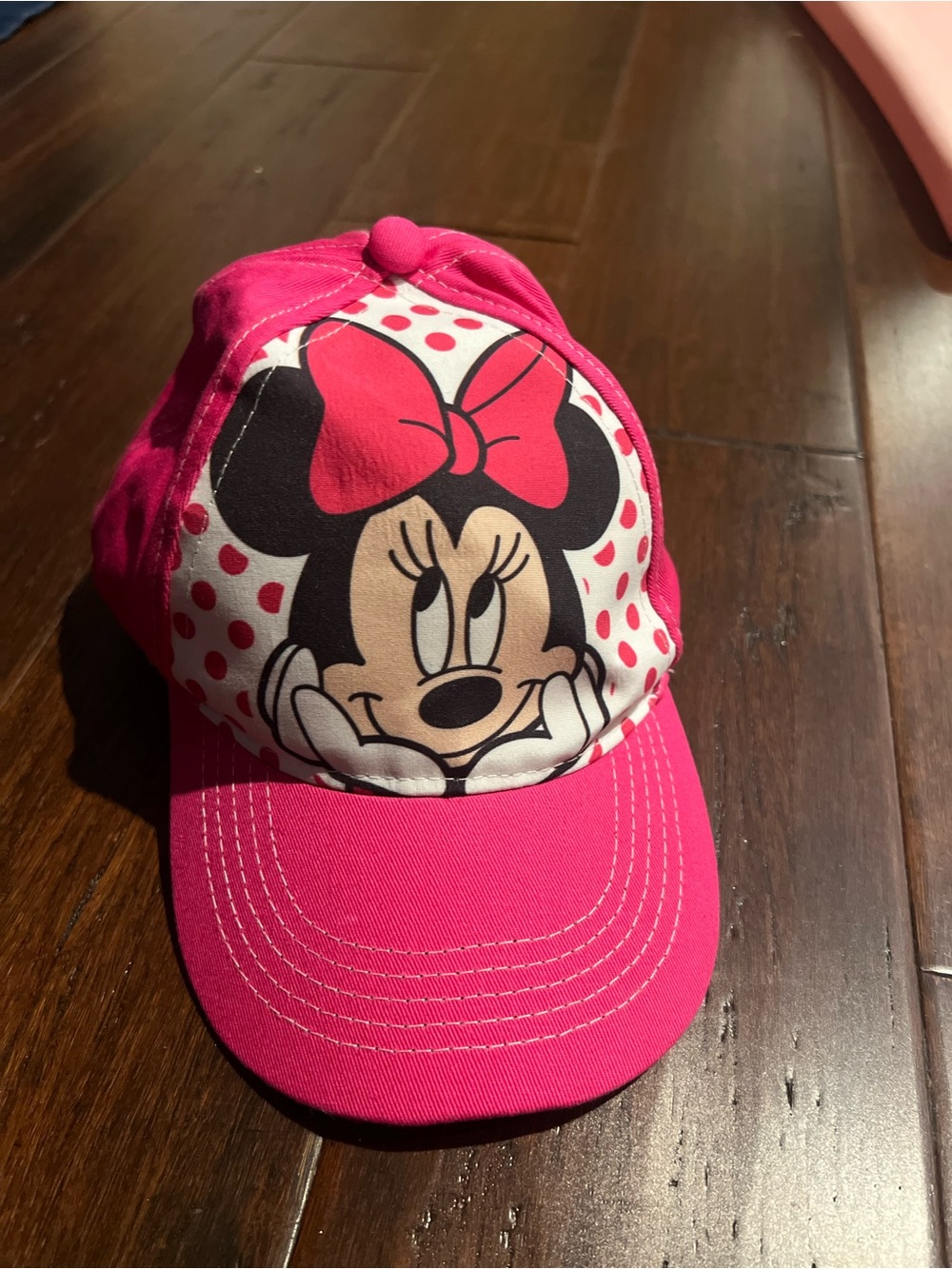 Disney Bright Pink Minnie Mouse Baseball Cap